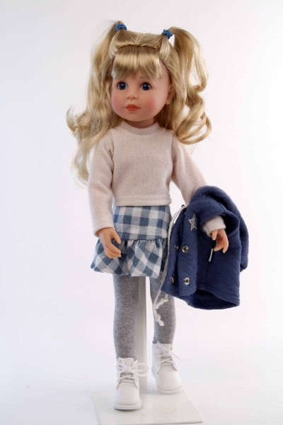 Schildkröt Stehpuppe Yella 46 cm blonde Haare